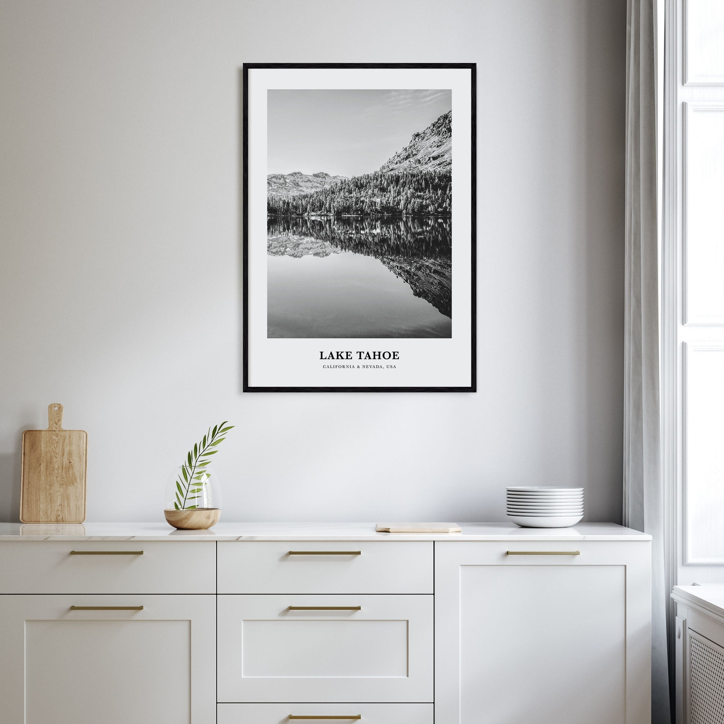 Lake Tahoe Portrait B&W No 2 Poster