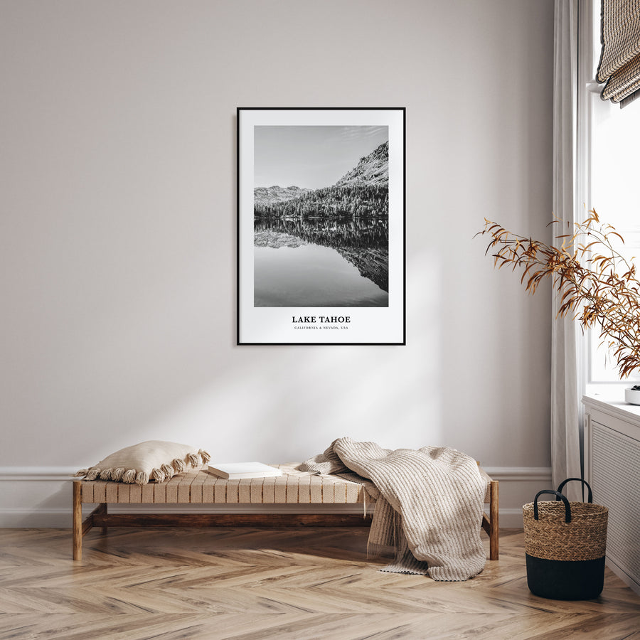 Lake Tahoe Portrait B&W No 2 Poster