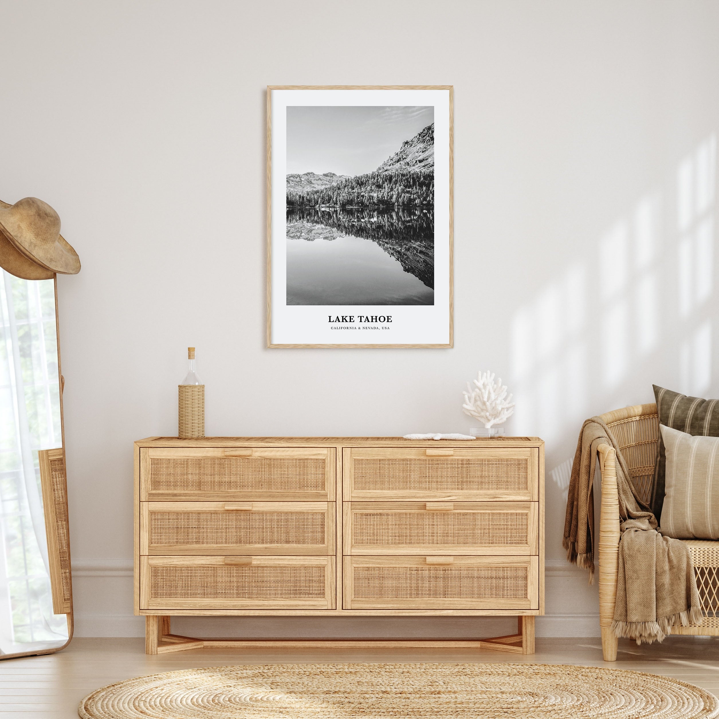 Lake Tahoe Portrait B&W No 2 Poster