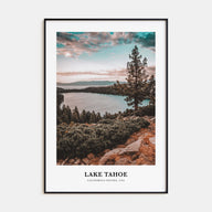 Lake Tahoe Portrait Color No 1 Poster