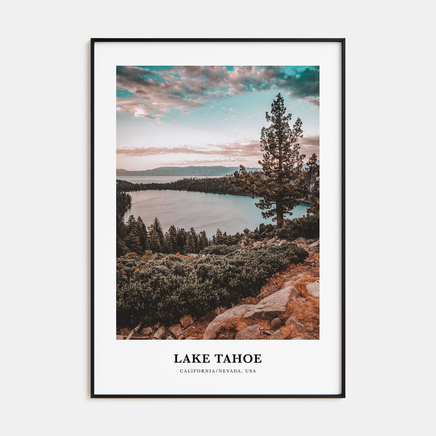 Lake Tahoe Portrait Color No 1 Poster