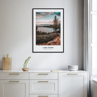 Lake Tahoe Portrait Color No 1 Poster