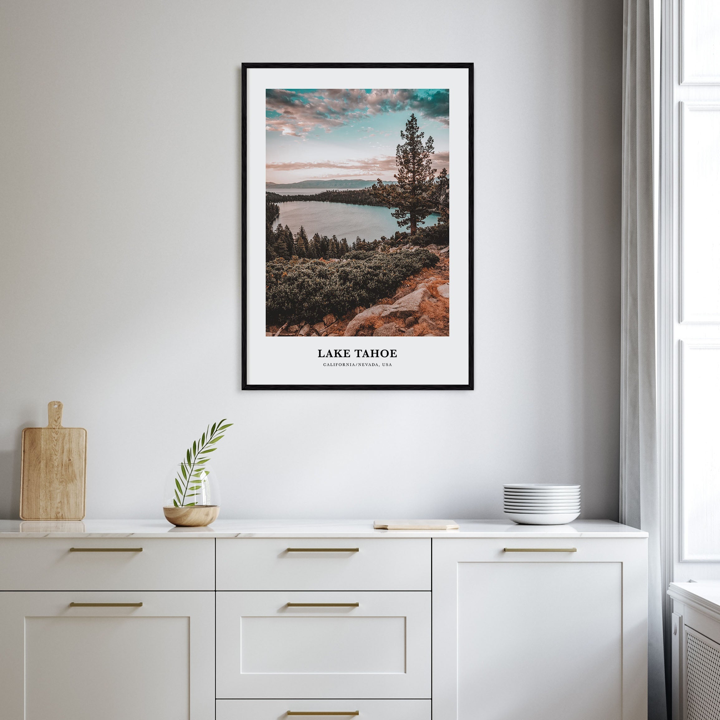 Lake Tahoe Portrait Color No 1 Poster