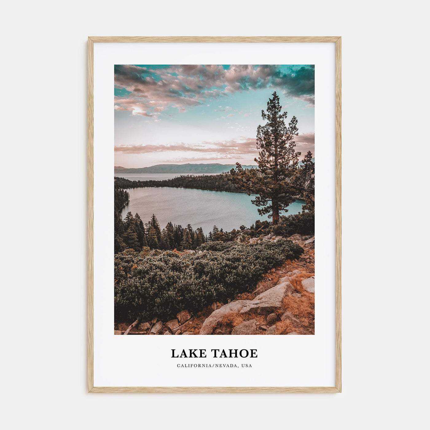 Lake Tahoe Portrait Color No 1 Poster