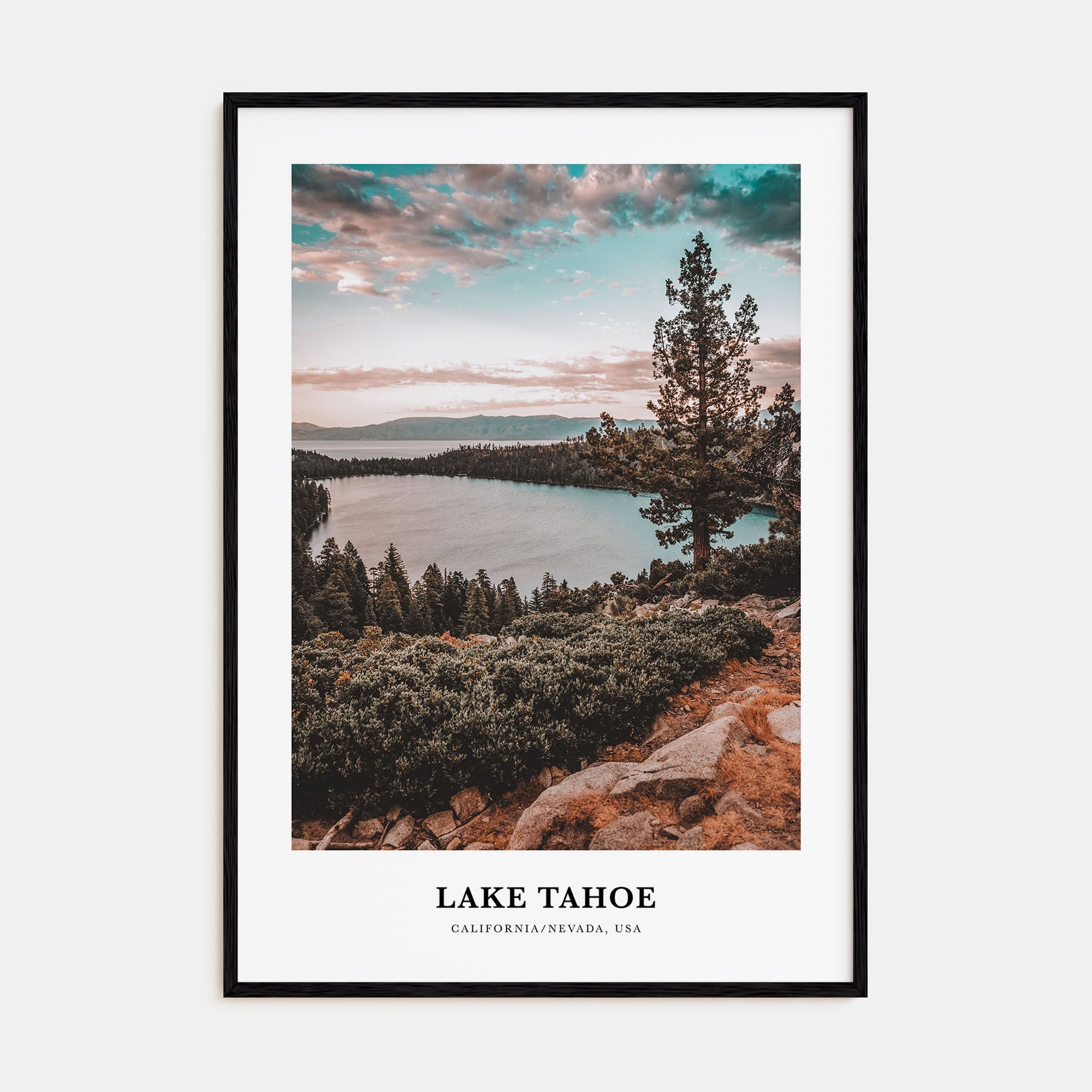 Lake Tahoe Portrait Color No 1 Poster