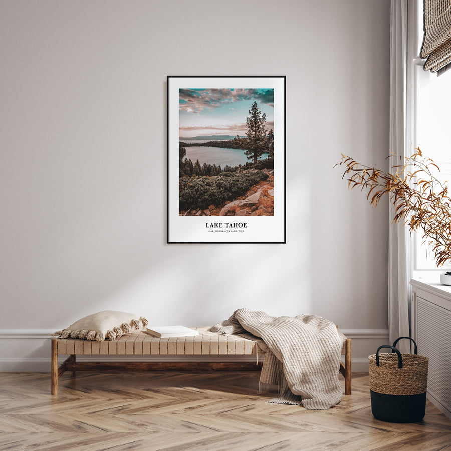 Lake Tahoe Portrait Color No 1 Poster