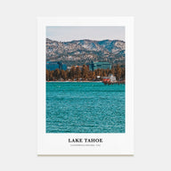 Lake Tahoe Portrait Color No 2 Poster