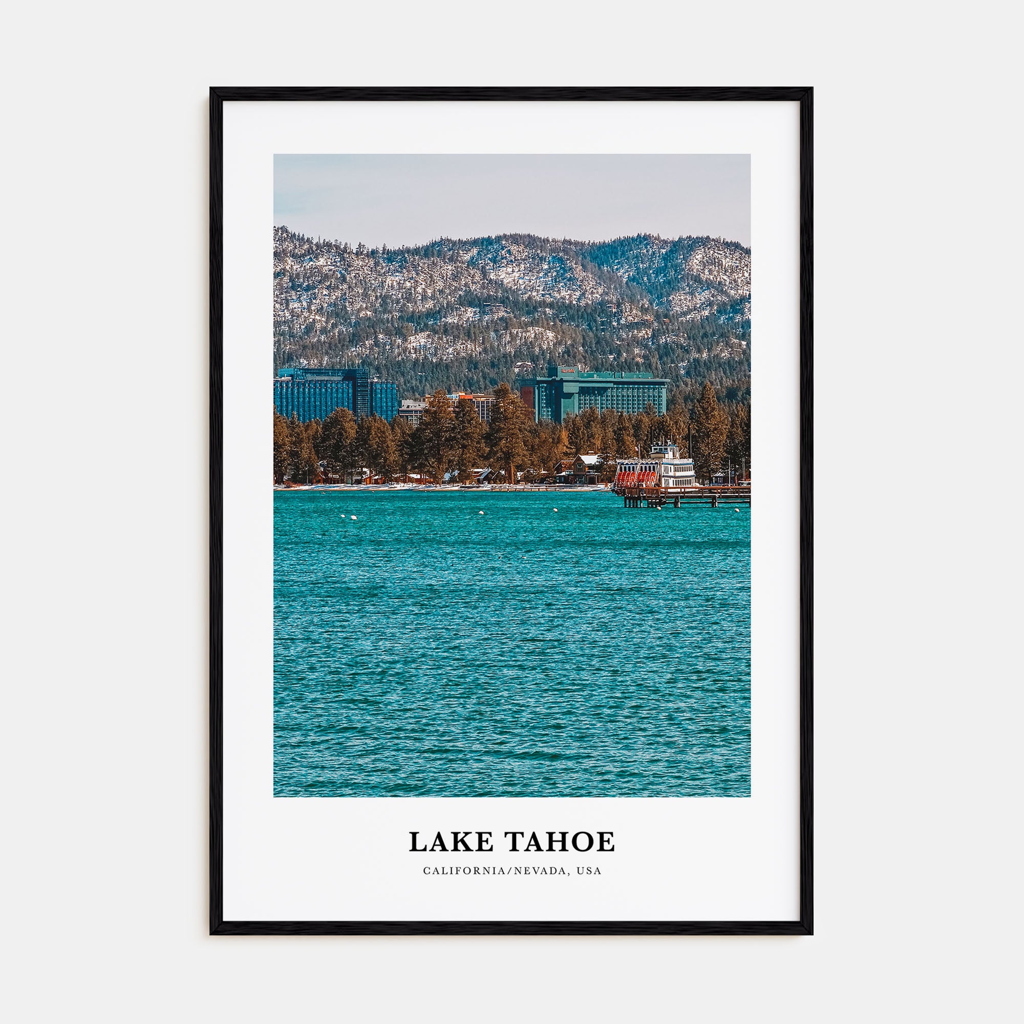 Lake Tahoe Portrait Color No 2 Poster