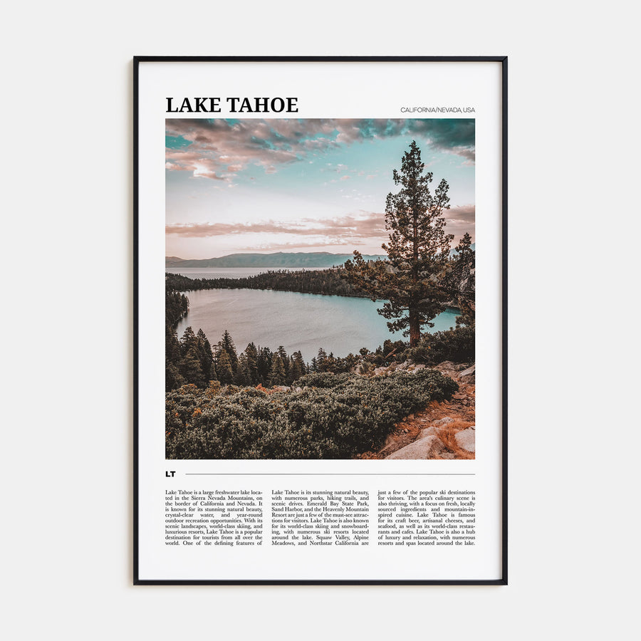Lake Tahoe Travel Color No 1 Poster