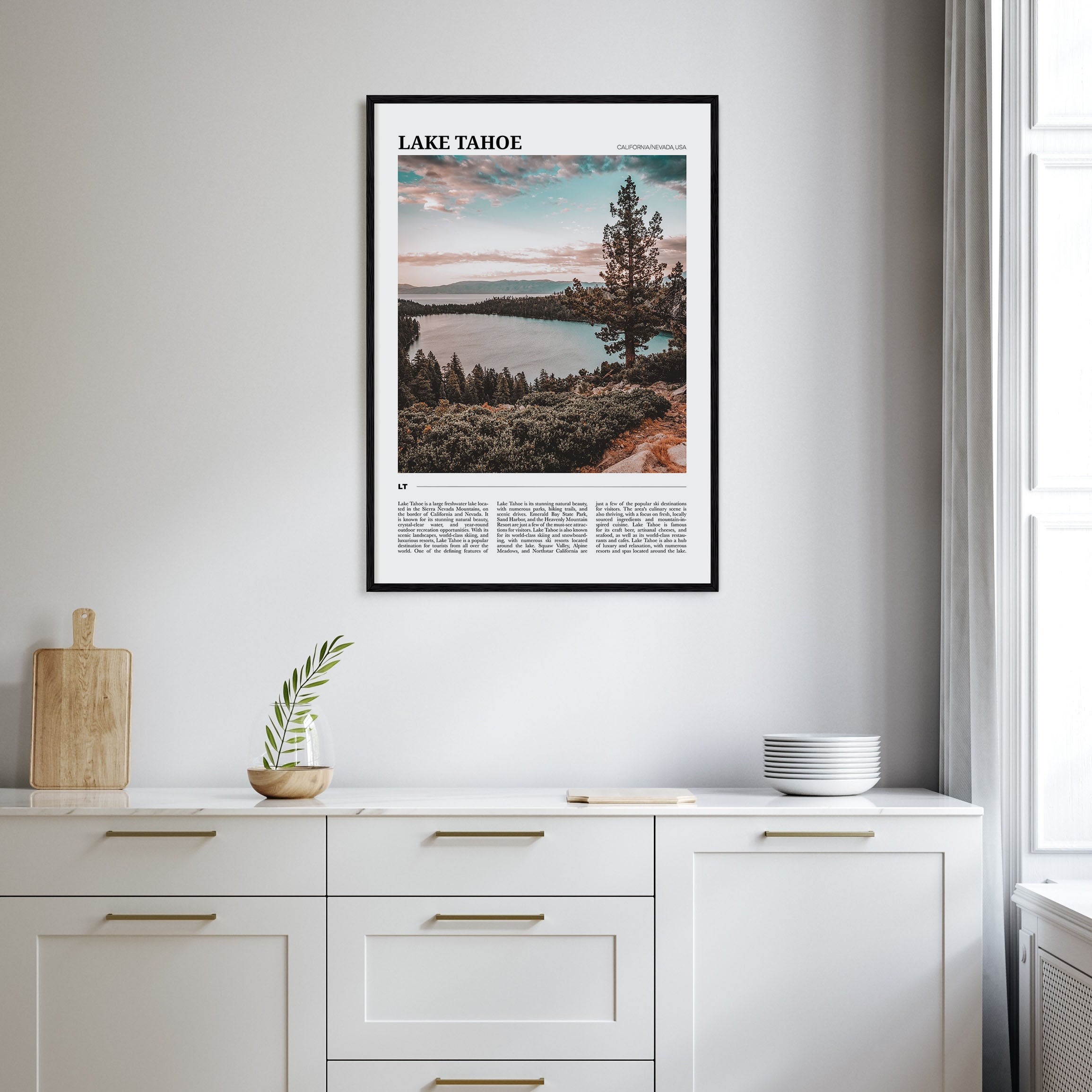 Lake Tahoe Travel Color No 1 Poster