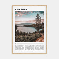 Lake Tahoe Travel Color No 1 Poster
