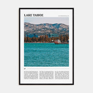 Lake Tahoe Travel Color No 2 Poster