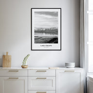 Lake Tekapo Portrait B&W Poster