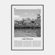 Lake Titicaca Travel B&W Poster