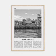 Lake Titicaca Travel B&W Poster