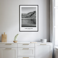Lake Wakatipu Portrait B&W Poster