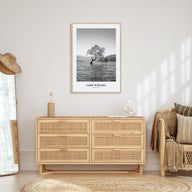 Lake Wānaka Portrait B&W Poster