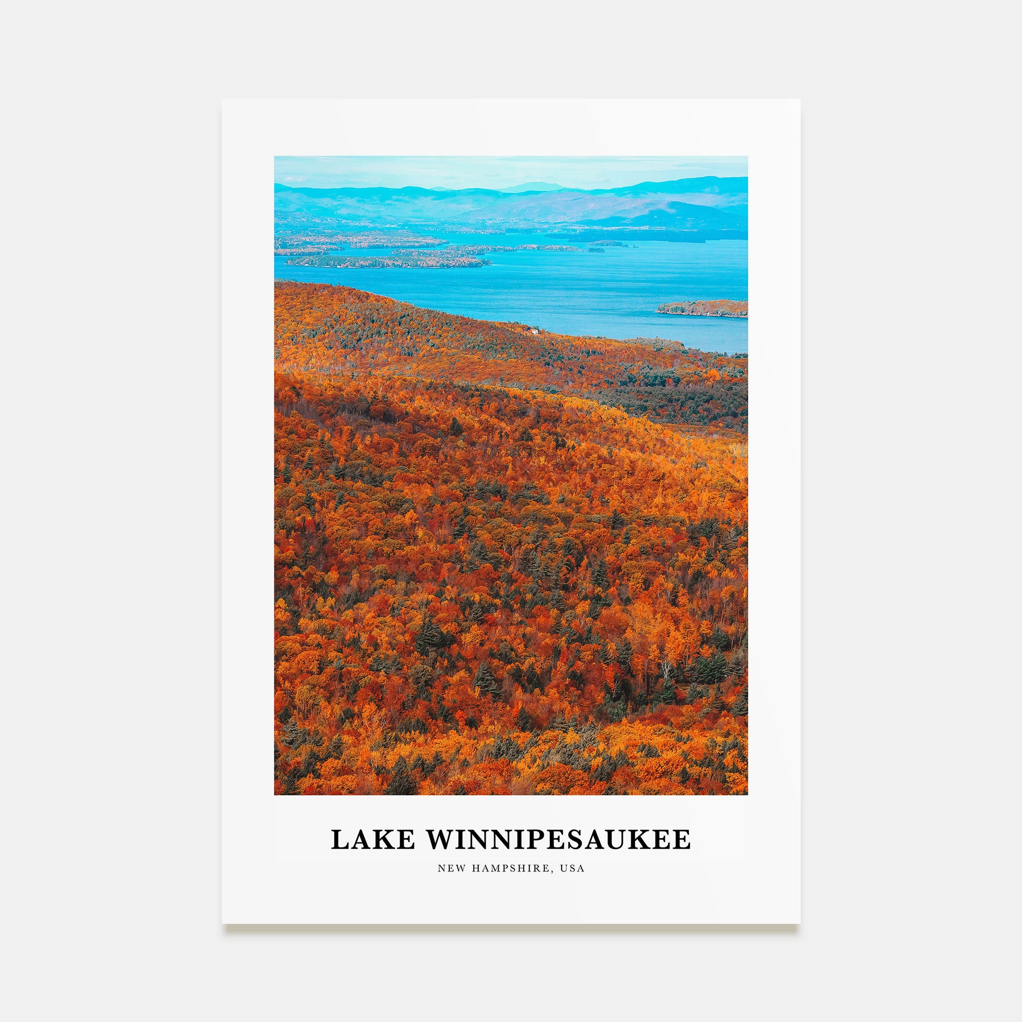 Lake Winnipesaukee Portrait Color Poster