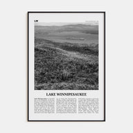 Lake Winnipesaukee Travel B&W Poster