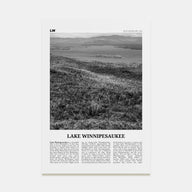 Lake Winnipesaukee Travel B&W Poster
