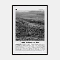Lake Winnipesaukee Travel B&W Poster
