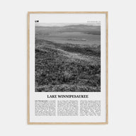 Lake Winnipesaukee Travel B&W Poster