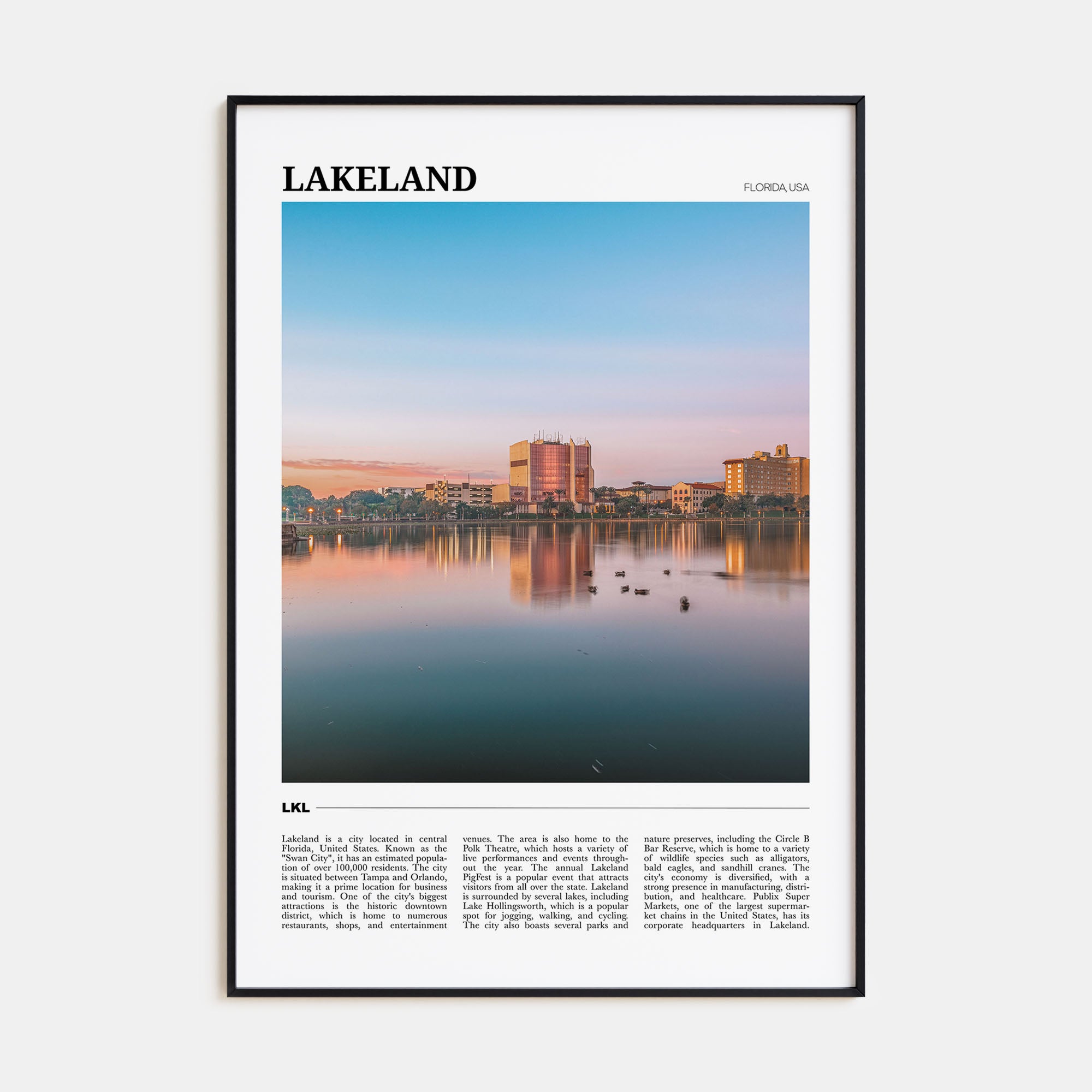Lakeland Travel Color Poster