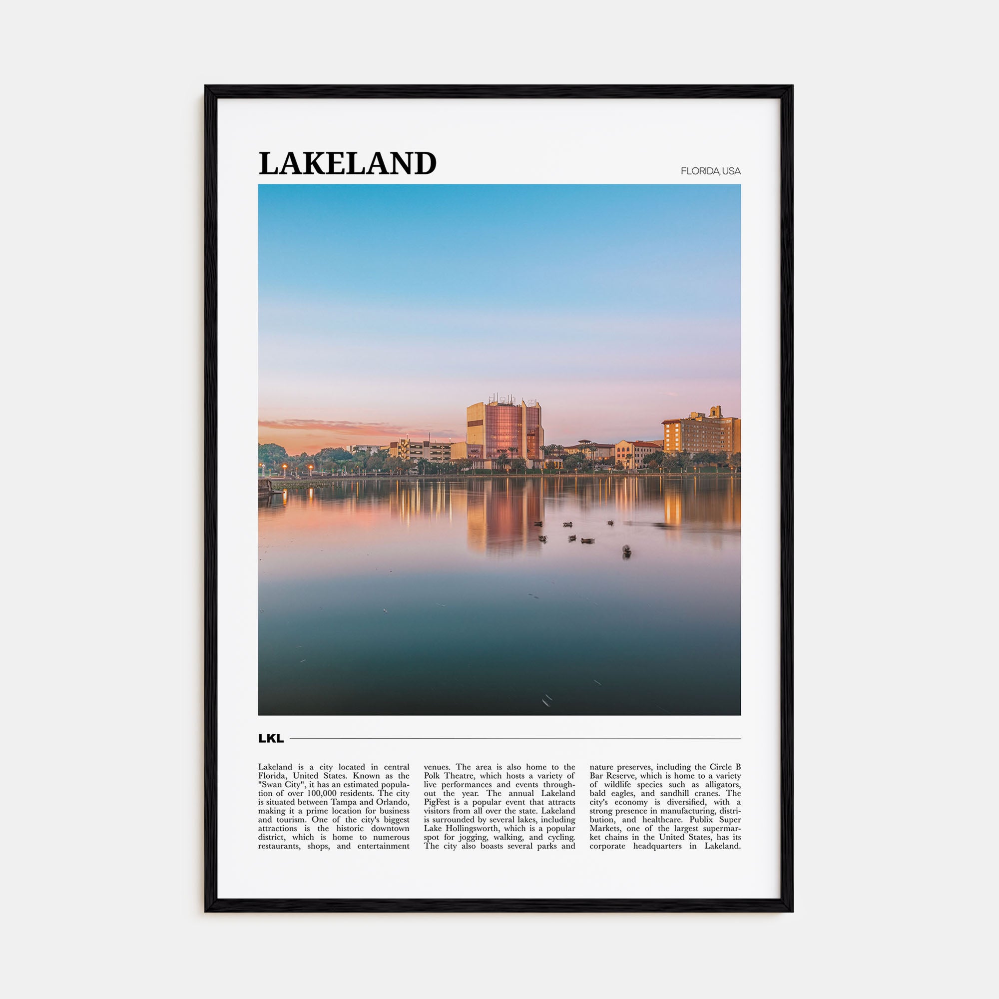 Lakeland Travel Color Poster