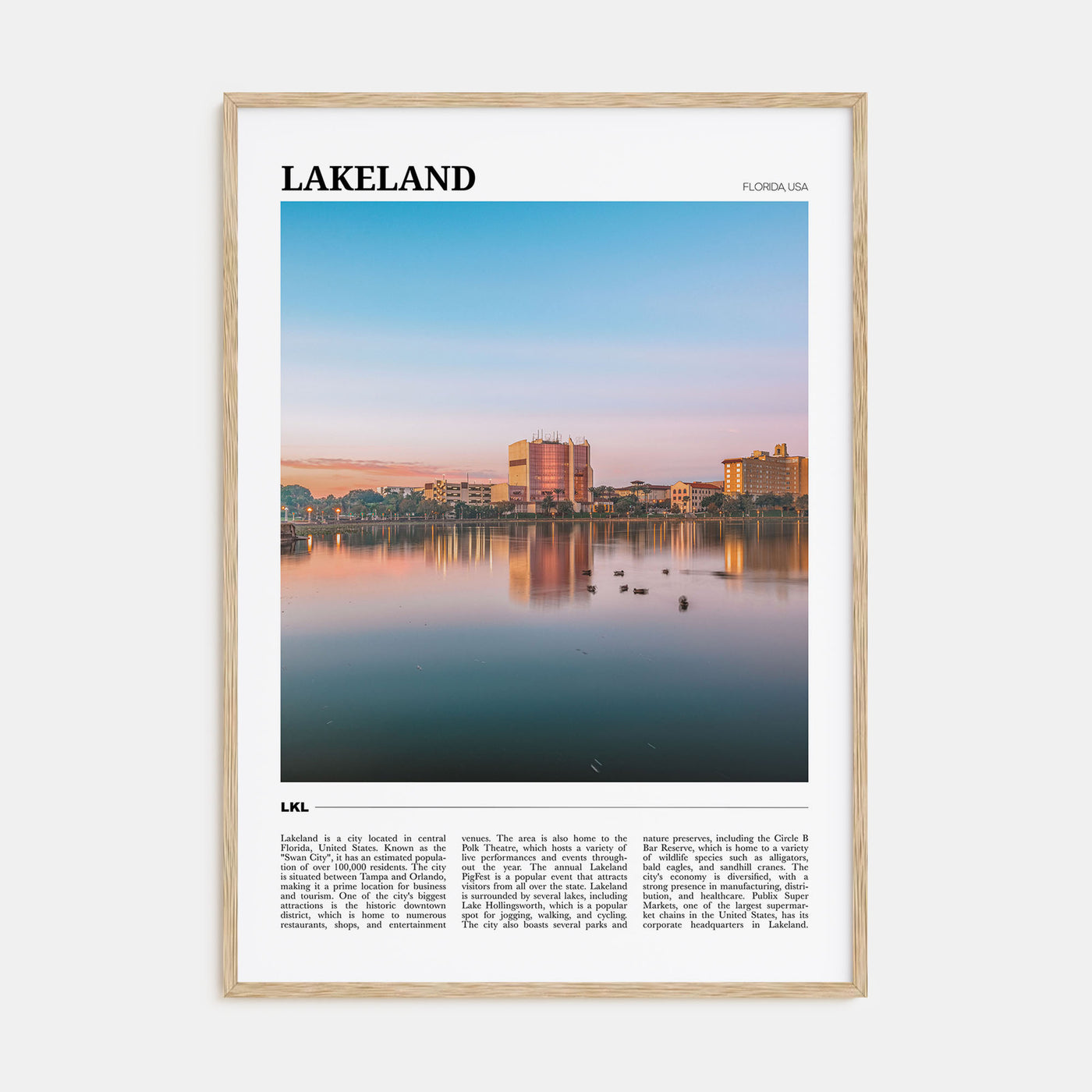 Lakeland Travel Color Poster