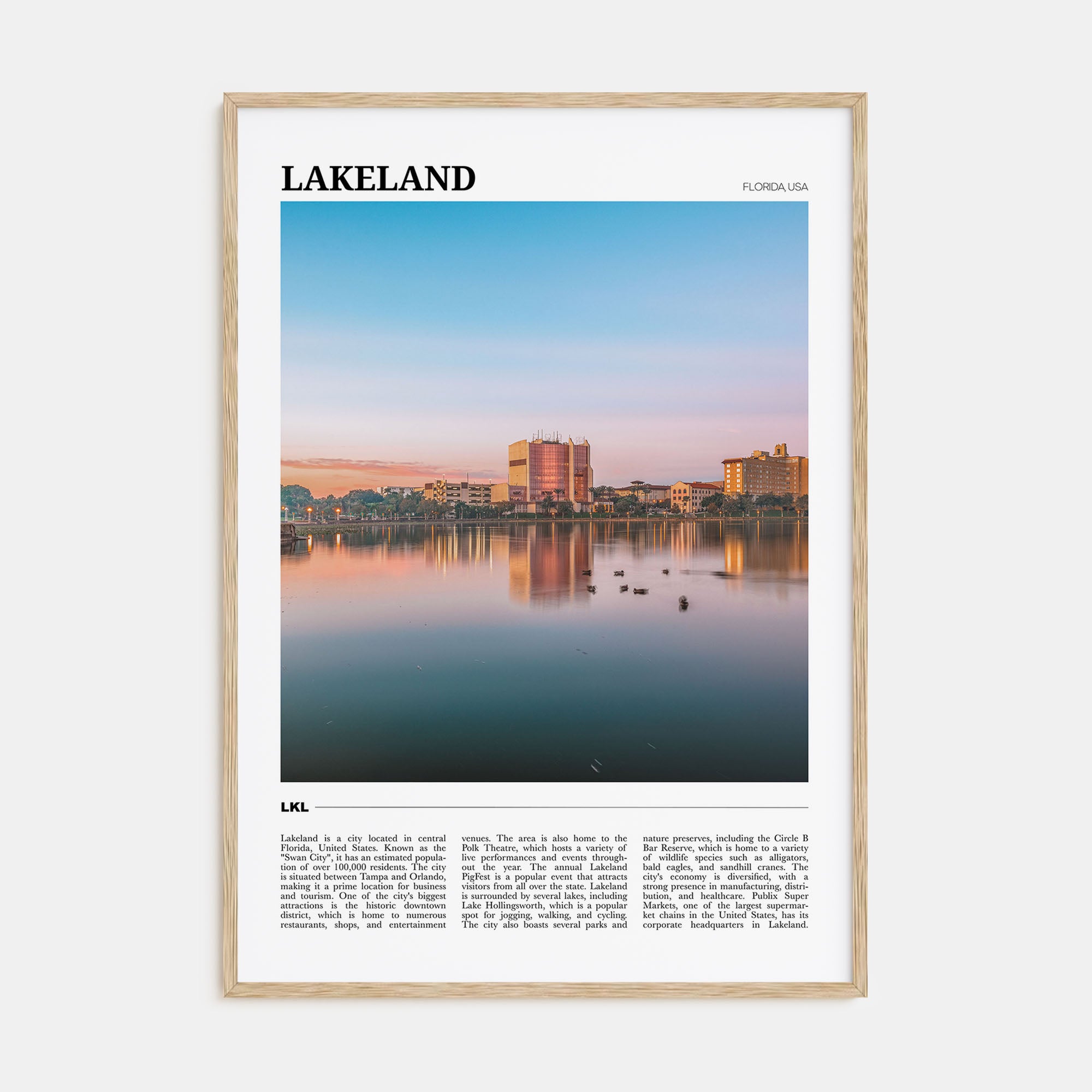 Lakeland Travel Color Poster