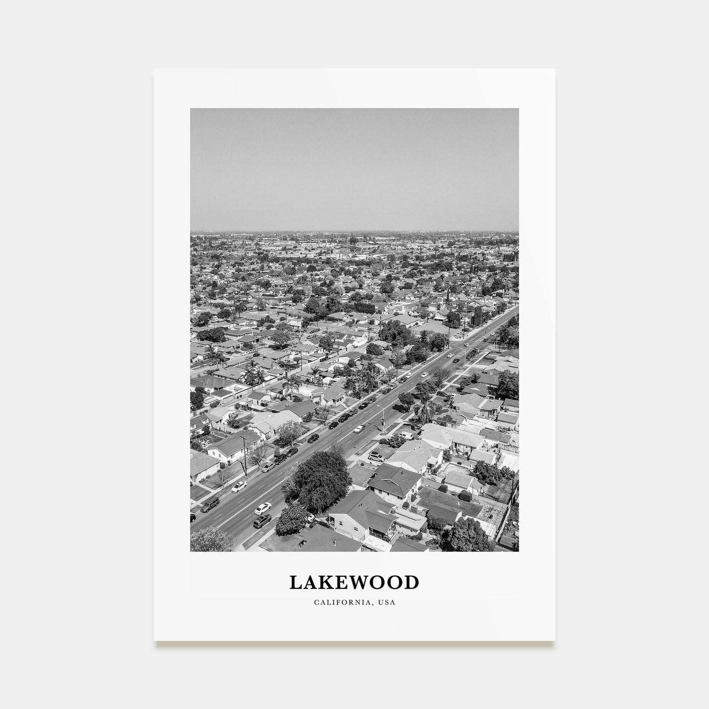 Lakewood Portrait B&W Poster