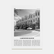 Lakewood Ranch Travel B&W Poster