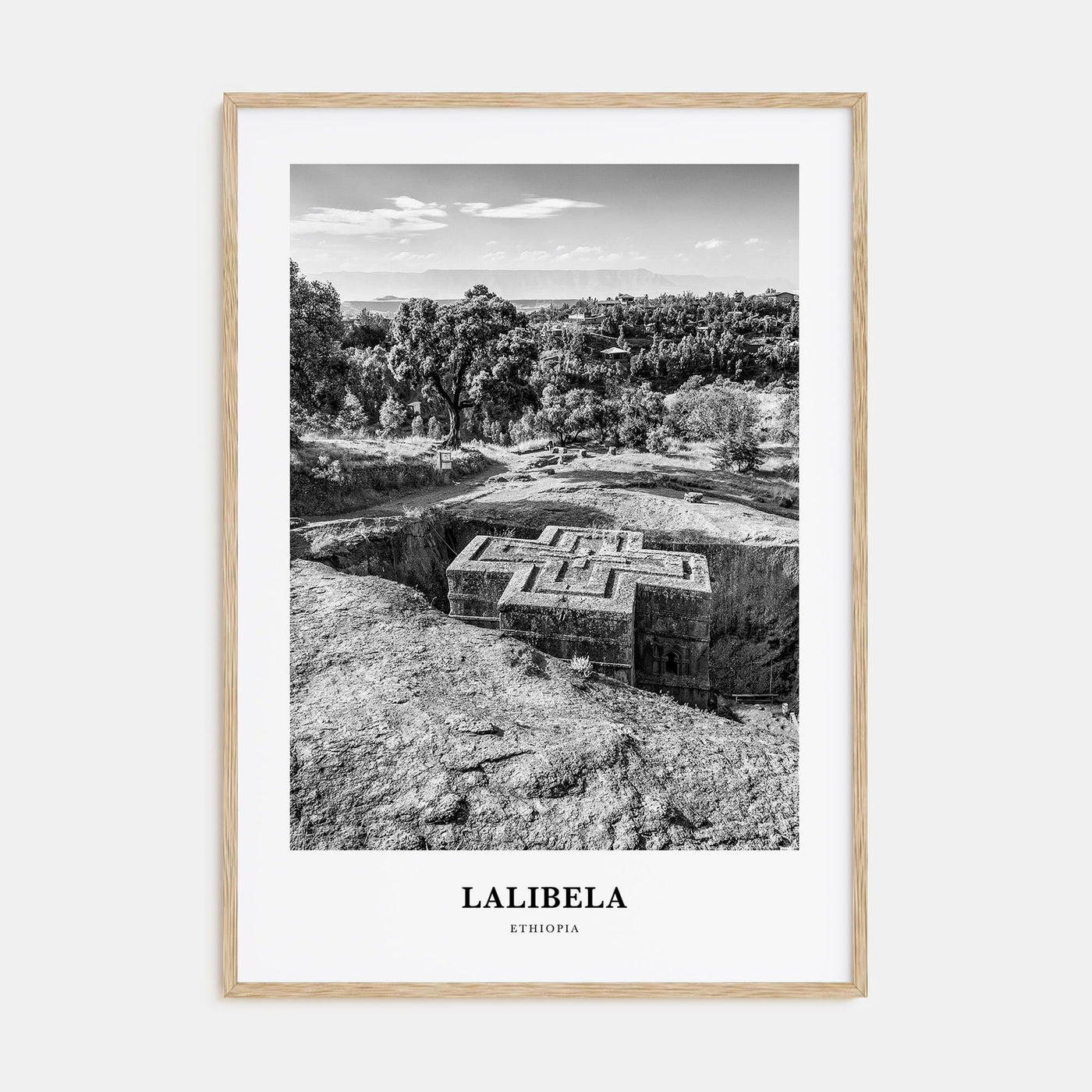 Lalibela Portrait B&W Poster