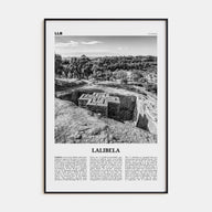 Lalibela Travel B&W Poster