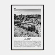 Lalibela Travel B&W Poster