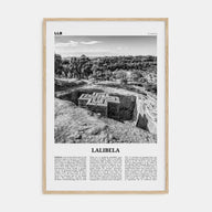 Lalibela Travel B&W Poster