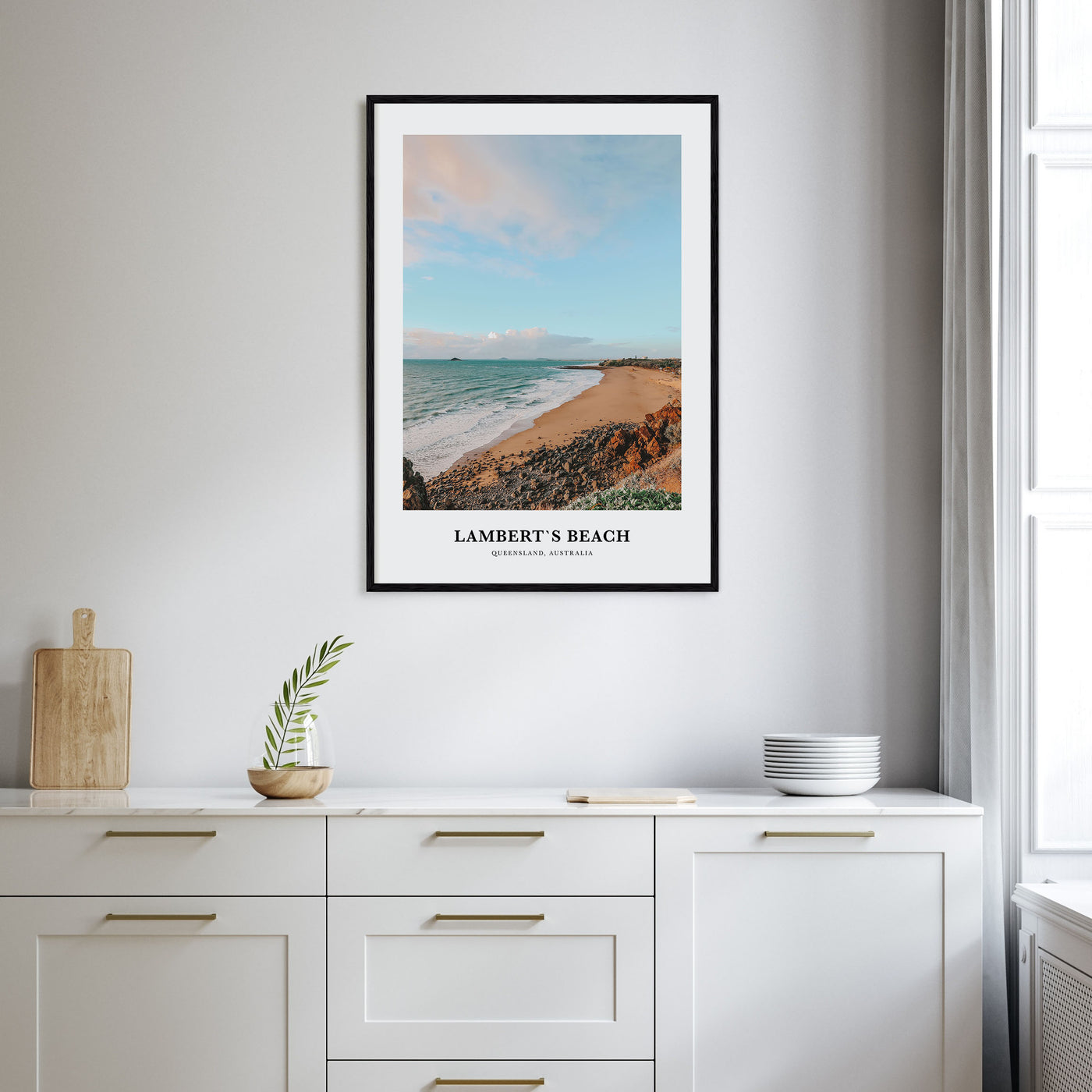Lamberts Beach Portrait Color Poster