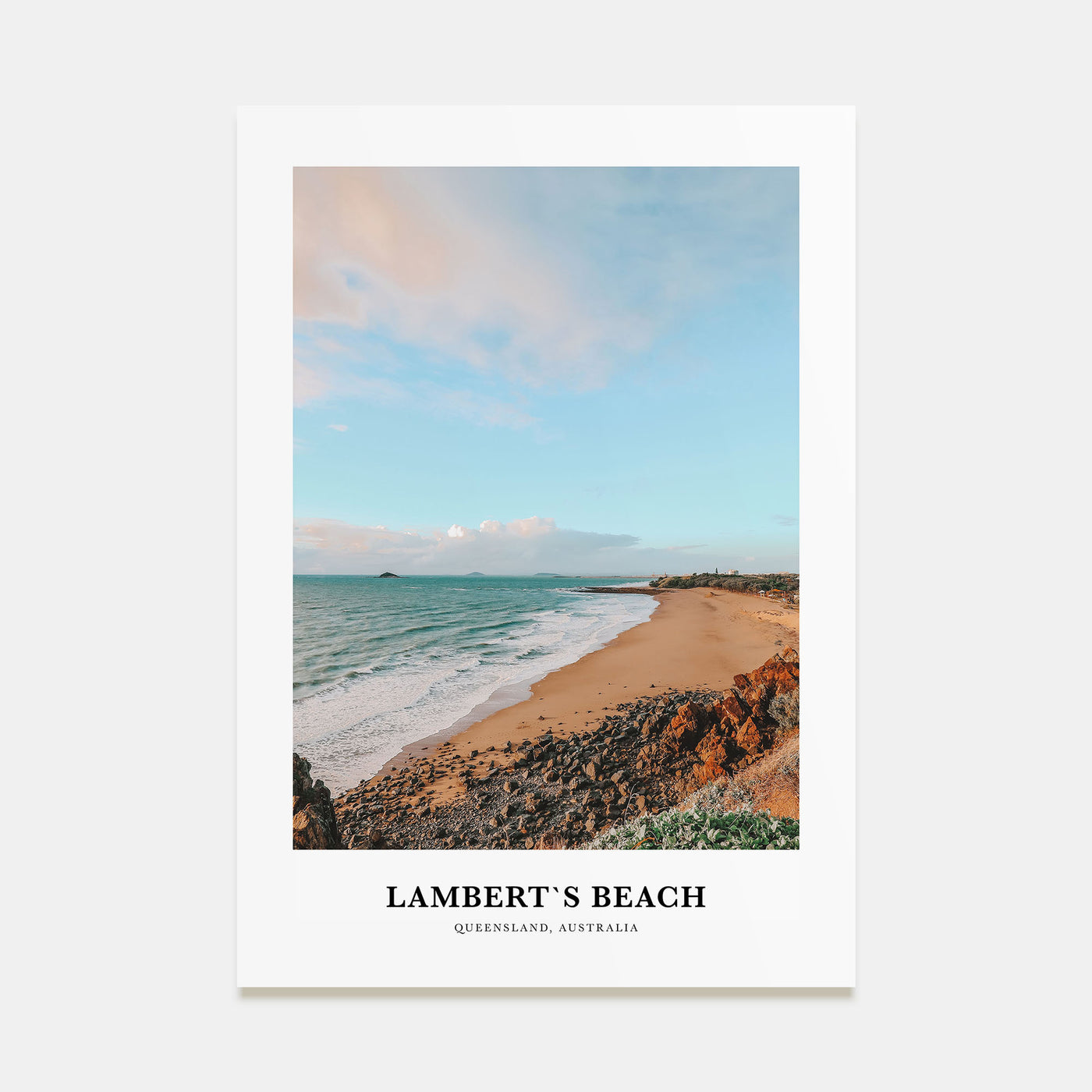 Lamberts Beach Portrait Color Poster