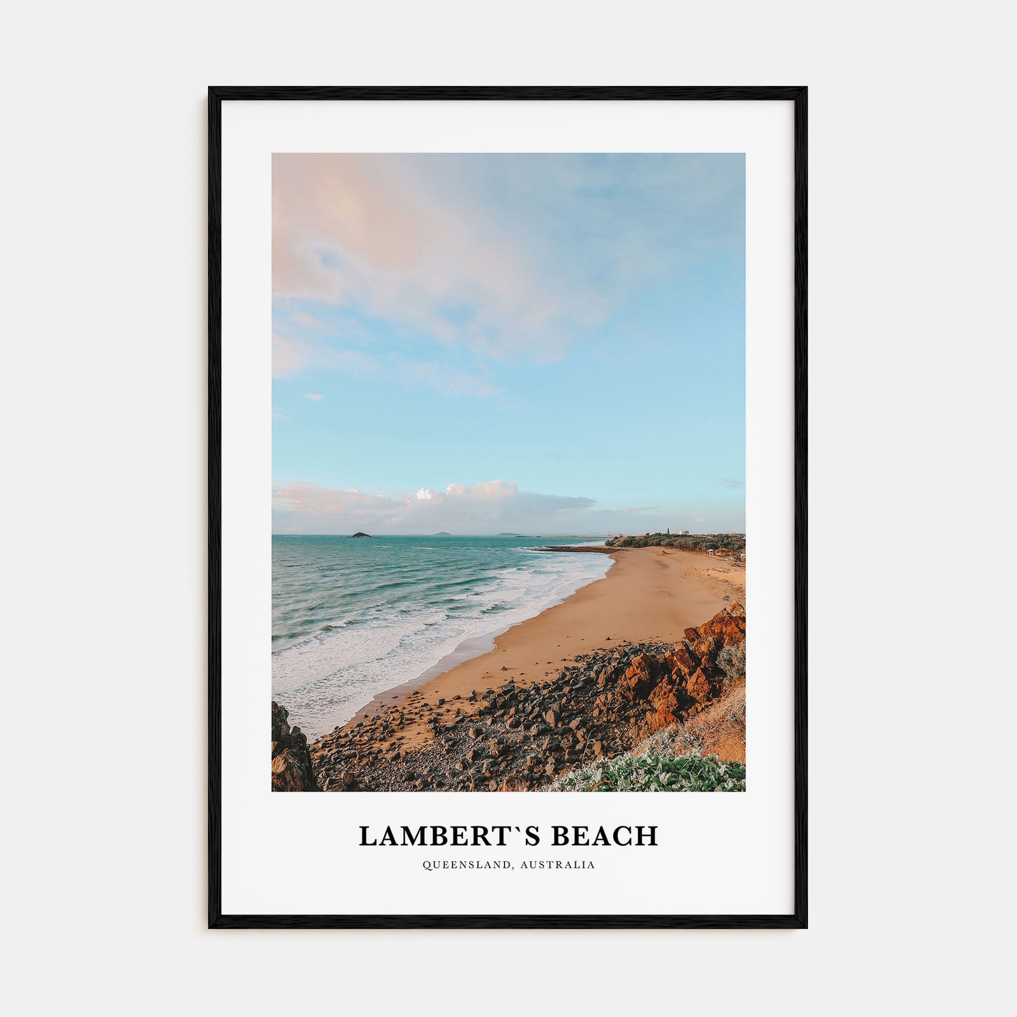 Lamberts Beach Portrait Color Poster