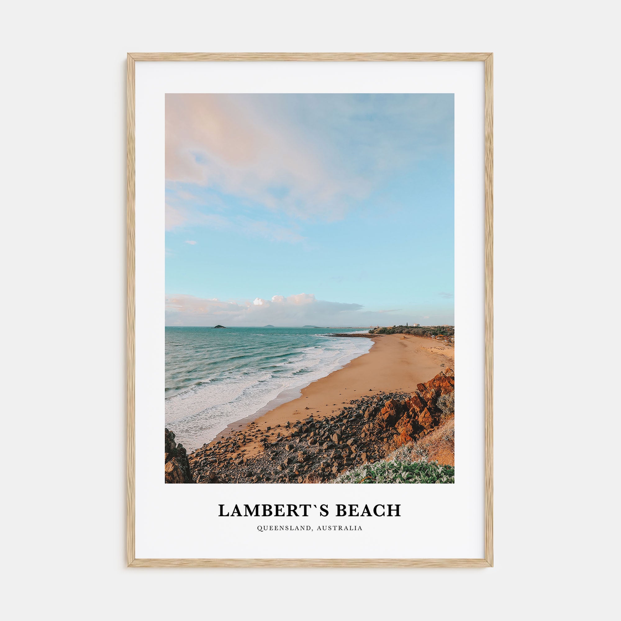 Lamberts Beach Portrait Color Poster