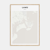 Lamu Map Portrait Poster