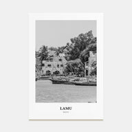 Lamu Portrait B&W Poster