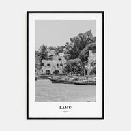 Lamu Portrait B&W Poster