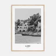 Lamu Portrait B&W Poster