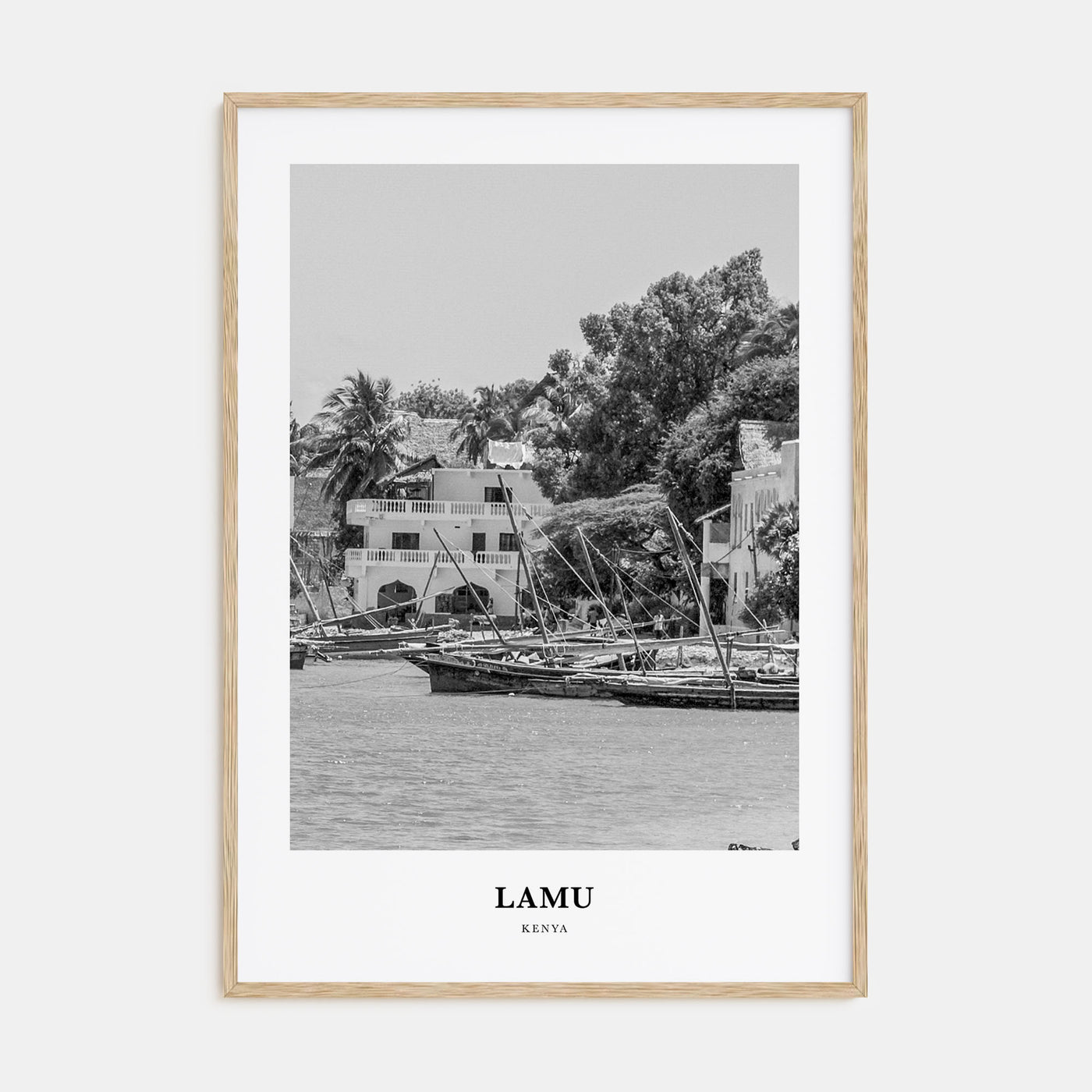 Lamu Portrait B&W Poster