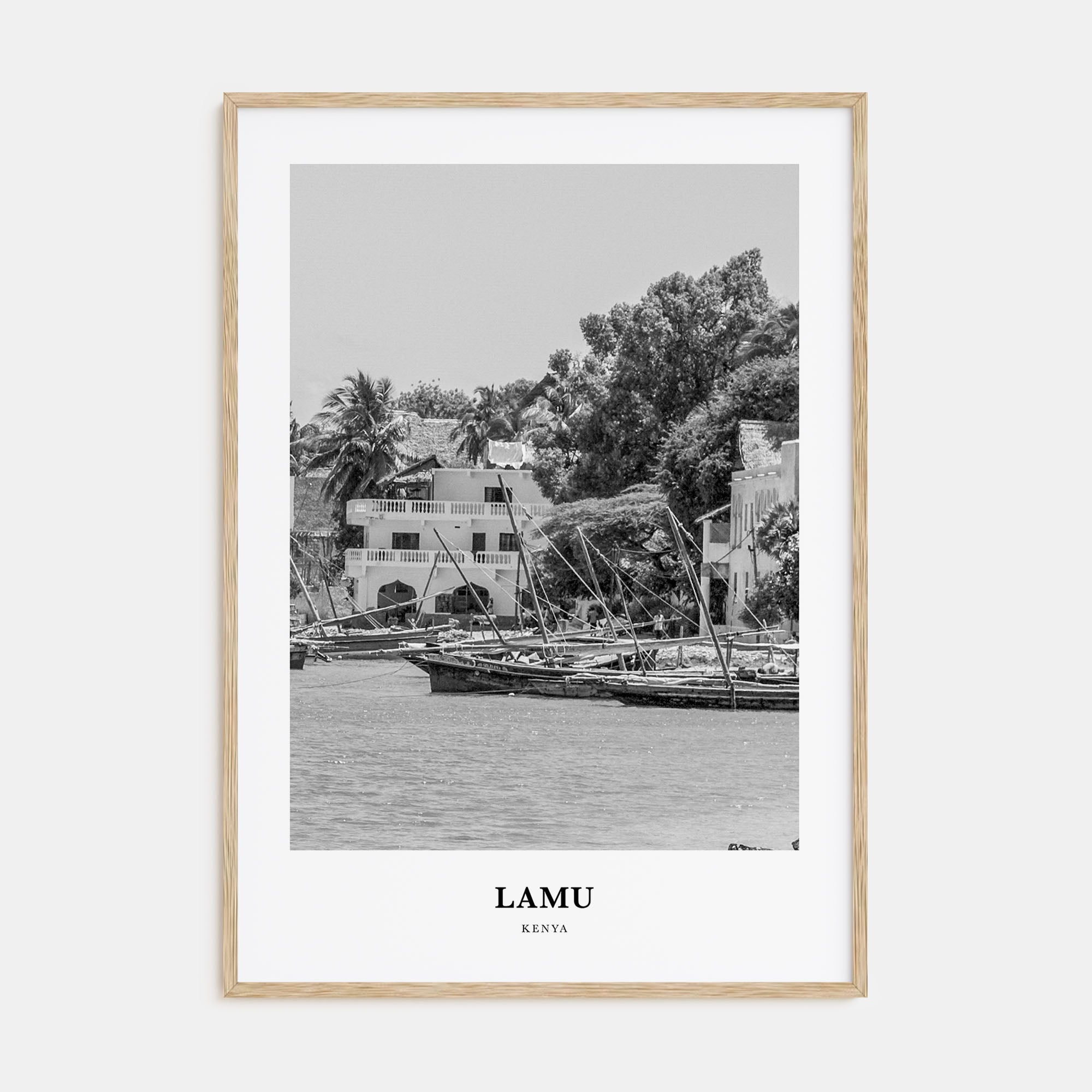 Lamu Portrait B&W Poster