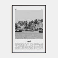 Lamu Travel B&W Poster