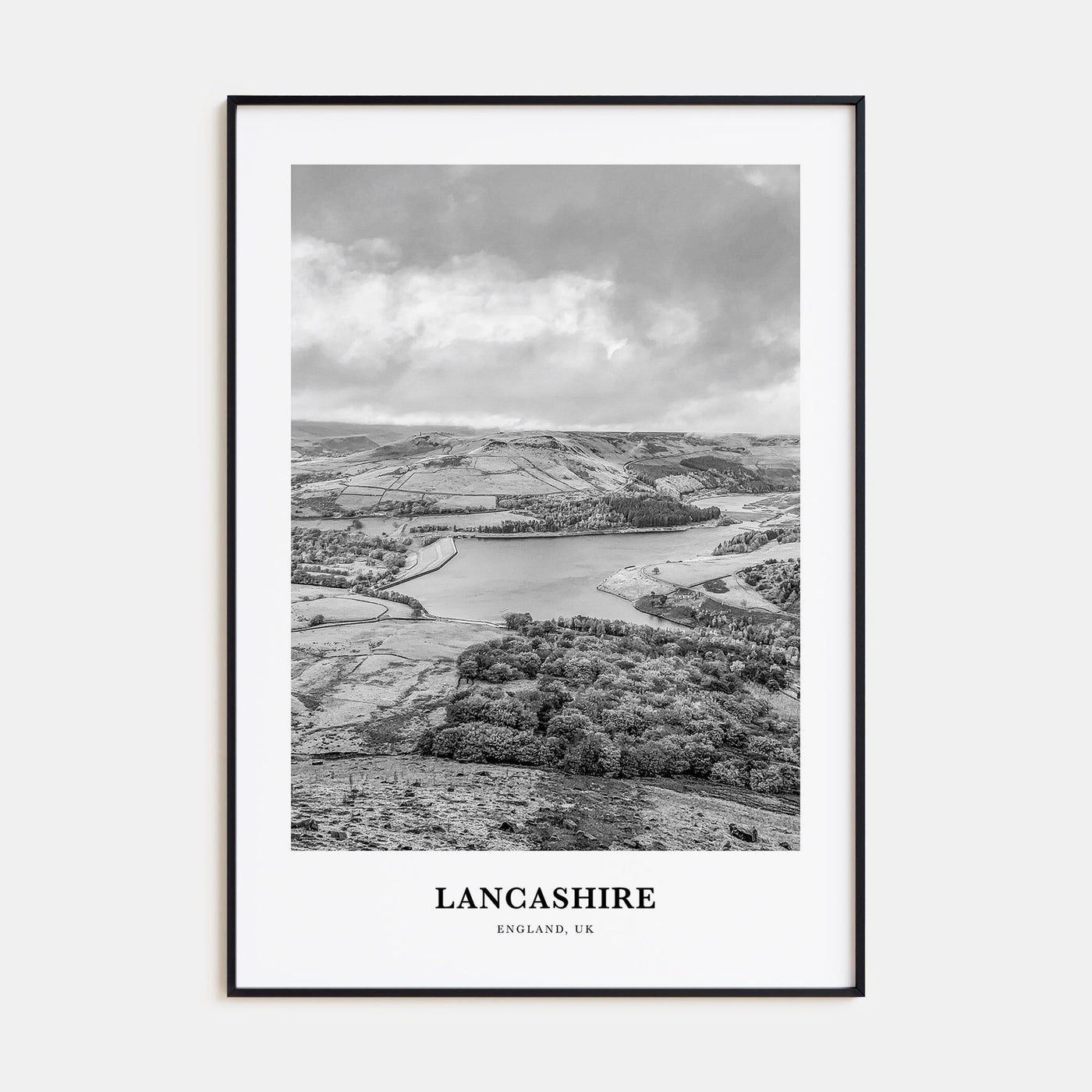 Lancashire Portrait B&W Poster