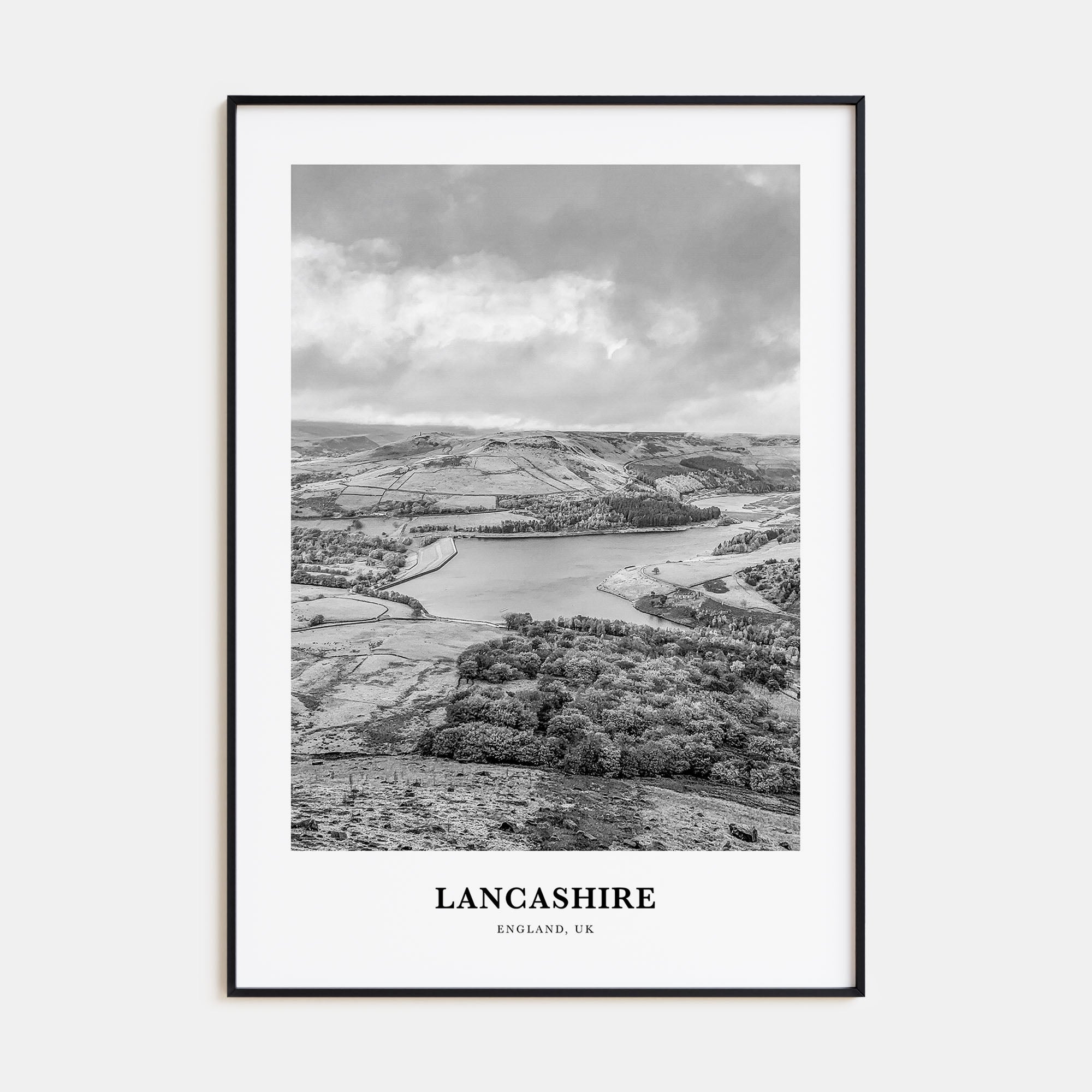 Lancashire Portrait B&W Poster