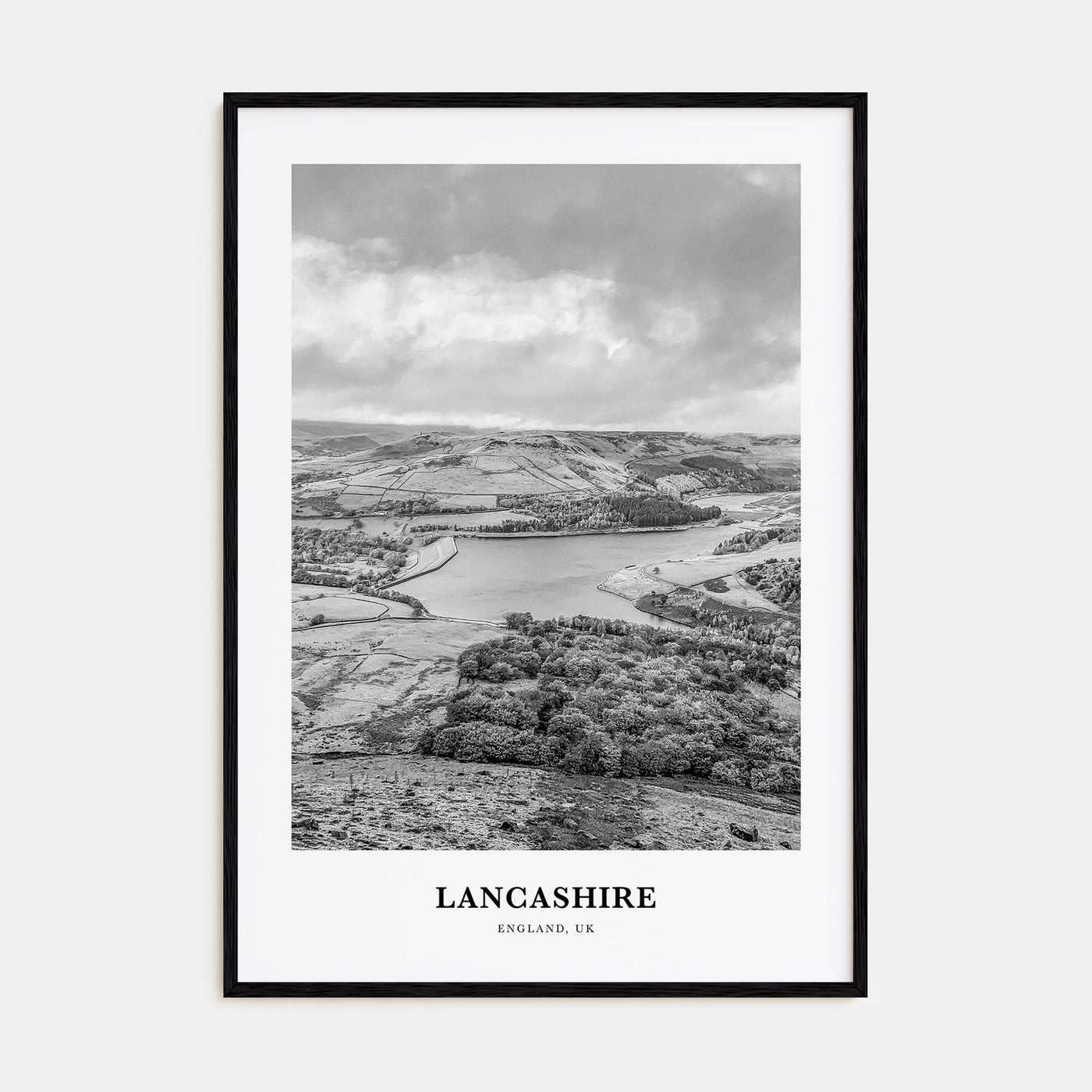 Lancashire Portrait B&W Poster